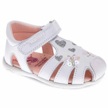 PABLOSKY SANDALE OLIMPO BLANCO PLATA 