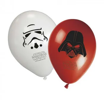 STAR WARS PARTY FAVOURS 8 BALONA 
