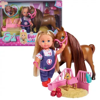 EVI LUTKICA VETERINAR SET SA KONJICEM 
