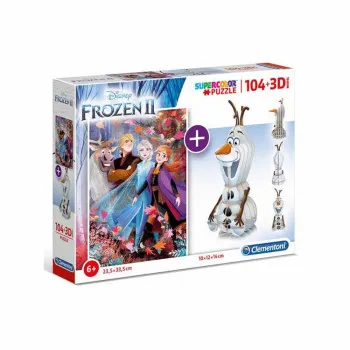 CLEMENTONI PUZZLE 104 DELOVA 3DMODEL FROZEN 2 