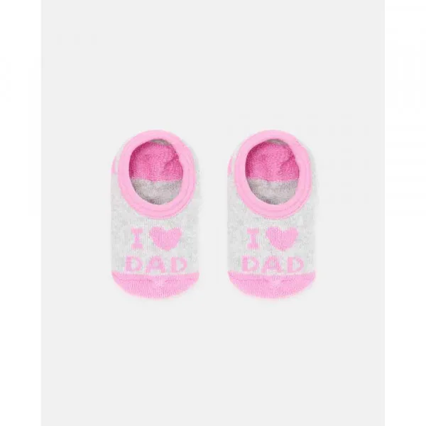 BLUKIDS CARAPE BABY GIRL I LOVE DAD GREY/PINK 