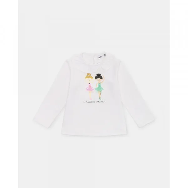 BLUKIDS MAJICA DUG RUKAV BRIGHT WHITE