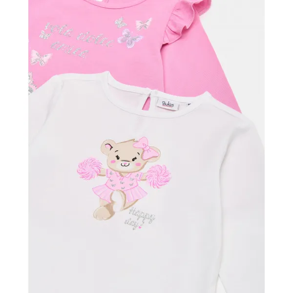BLUKIDS MAJICA DUG RUKAV 2KOM TSHIRT BPACK