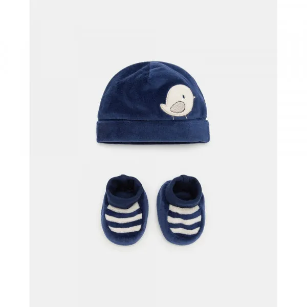 BLUKIDS SET KAPA I POPKE MARITIME BLUE