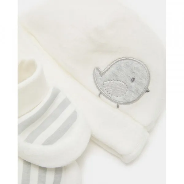 BLUKIDS SET KAPA I POPKE MARSHMALLOW
