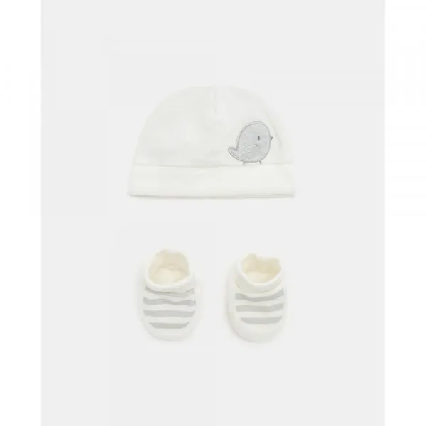 BLUKIDS SET KAPA I POPKE MARSHMALLOW