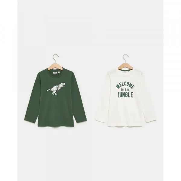 BLUKIDS MAJICA DUG RUKAV DUCK GREEN