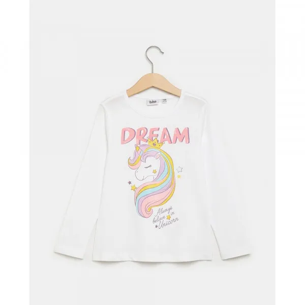 BLUKIDS MAJICA DUG RUKAV BRIGHT WHITE