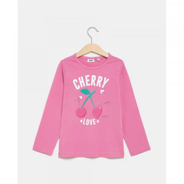 BLUKIDS MAJICA DUG RUKAV FUCHSIA PINK
