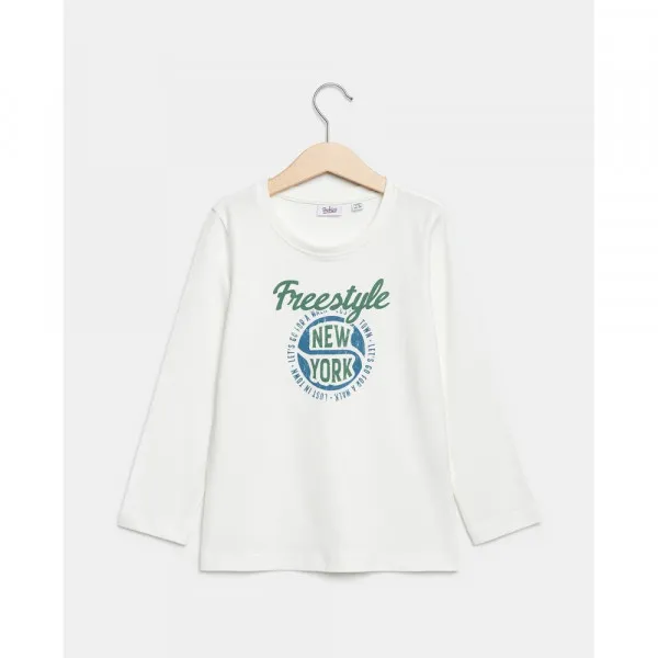 BLUKIDS MAJICA DUG RUKAV BLANC DE BLANC