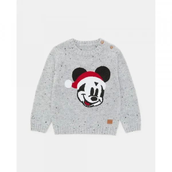 BLUKIDS DZEMPER MICKEY XMAS GREY MELANGE