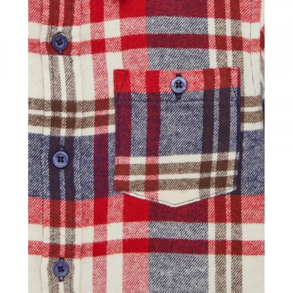 BLUKIDS KOSULJA DUG RUKAV WHITE/BLUE CHECK