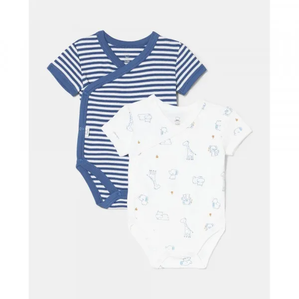 BLUKIDS BODI KRATAK RUKAV 2 KOM BIJOU BLUE