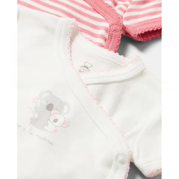 BLUKIDS BODI KRATAK RUKAV 2 KOM MAUVEGLOW