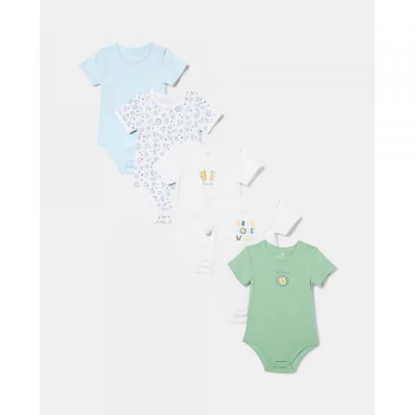 BLUKIDS BODI KRATAK RUKAV 5 KOM MULTICOLOUR