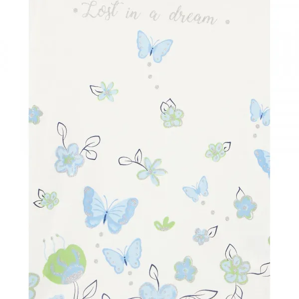 BLUKIDS MAJICA DUG RUKAV WHITE/LT BLUE