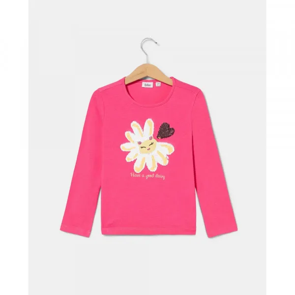 BLUKIDS MAJICA DUG RUKAV FANDANGO PINK