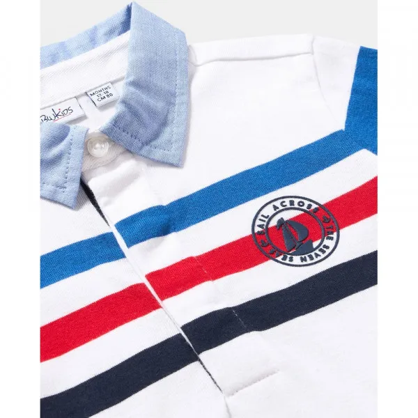 BLUKIDS MAJICA POLO KRATAK RUKAV BRILLIANT WHITE 