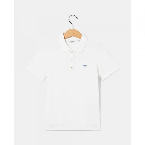 BLUKIDS MAJICA POLO KRATAK RUKAV BRIGHT WHITE 