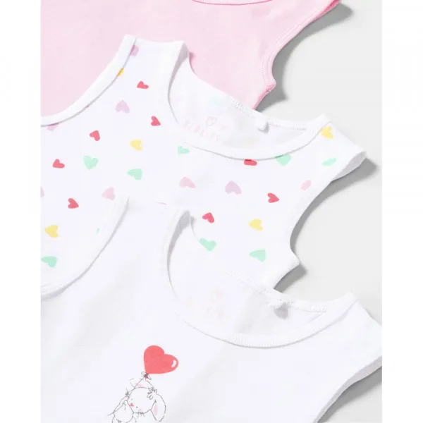 BLUKIDS BODI BEZ RUKAVA 3 KOM CRADLE PINK 