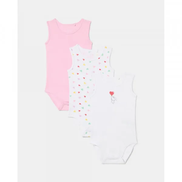 BLUKIDS BODI BEZ RUKAVA 3 KOM CRADLE PINK 