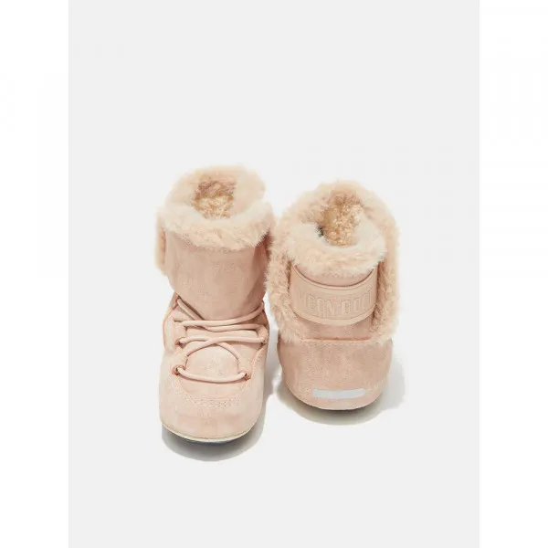 MOON BOOT CRIB SUEDE PALE PINK