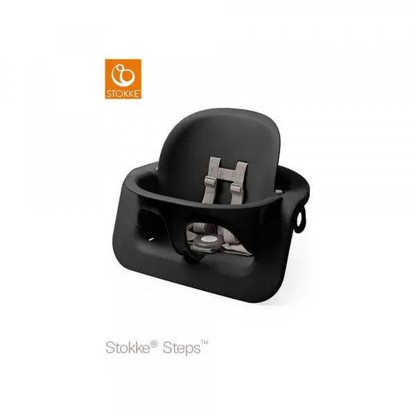STOKKE SEDISTE ZA HRANILICU STEPS BLACK