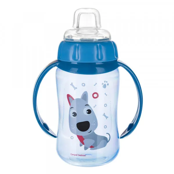 CANPOL BABY FLASICA/SOLJA SA KLJUNOM I RUCKAMA 56/512  HAPPY ANIMALS - TRAINING 