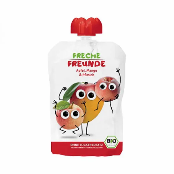 FRECHE FREUNDE ORGANSKI SOK OD JABUKE MANGA I BRESKVE 100G 