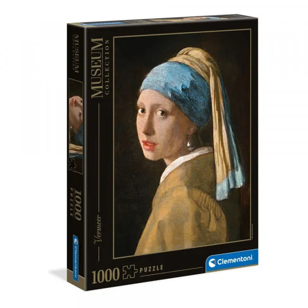 CLEMENTONI PUZZLE 1000 GIRL WITH PEARLS 