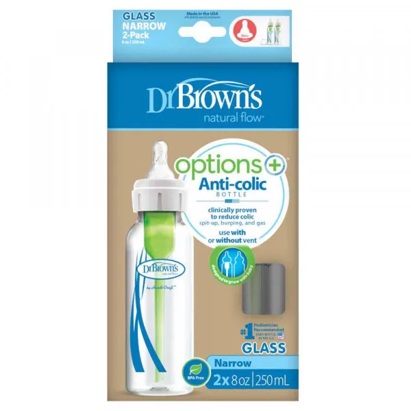 DR BROWNS STAKLENA STANDARD OPTIONS+ FLASICA 250 ML 2 U PAKOVANJU