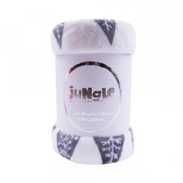 JUNGLE XM01 CEBE ZVEZDICA 130X180CM BELO SIVA