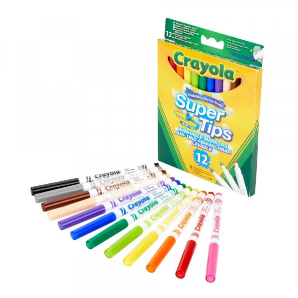 CRAYOLA MARKERI SUPERTIPS 12 KOM