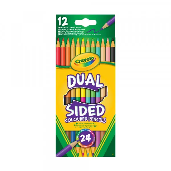CRAYOLA 12 DVOSTRANIH OLOVAKA DRVENA BOJICA 