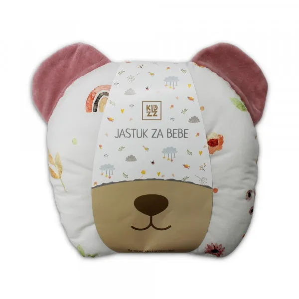 KIDZZ JASTUK ZA BEBE SA USIMA MEDA CVETICI