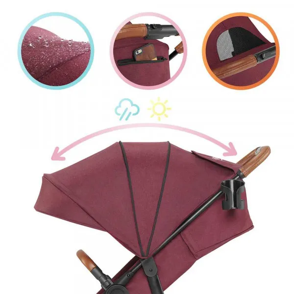 KINDERKRAFT KOLICA GRANDE BURGUNDY