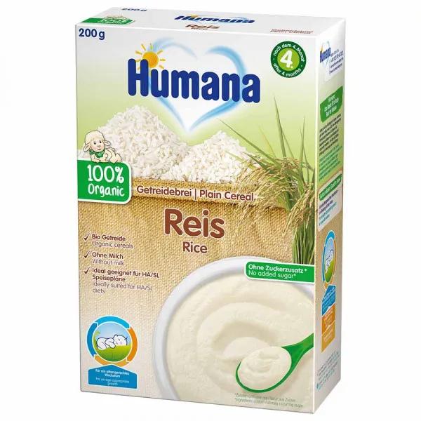 HUMANA BEZMLECNA KASA ORGANSKA SA PIRINCEM 200GR 