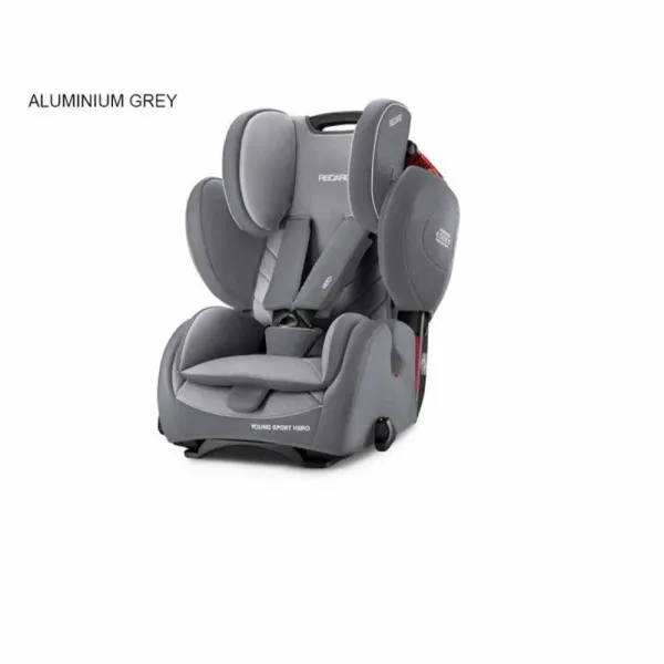 RECARO AUTO SEDISTE 1/2/3 9-36KG  YOUNGSPORTHERO, ALUM GREY 