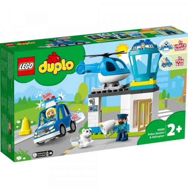 LEGO DUPLO TOWN POLICE STATION & HELICOPTER 