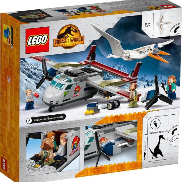 LEGO JURASSIC WORLD QUETZALCOATLUS PLANE AMBUSH