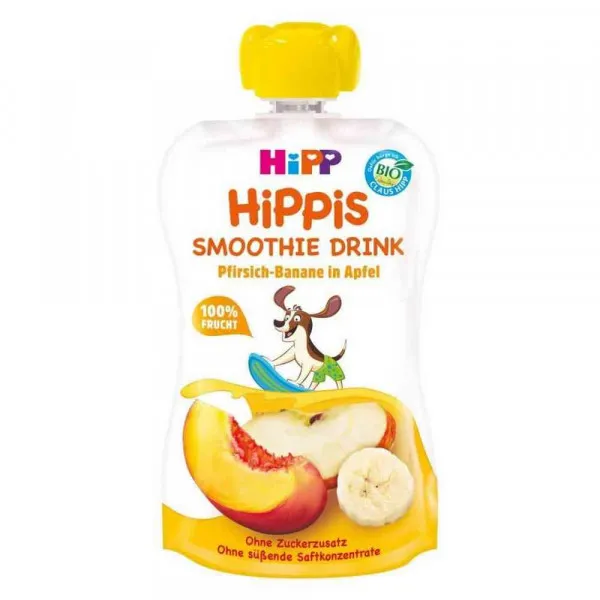 HIPP SMOOTHIE-BRESKVA, JABUKA I BANANE 120ML 12M+ 