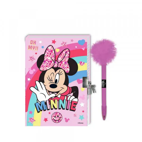 DNEVNIK SA BRAVOM I OLOVKOM POM POM MY MINNIE