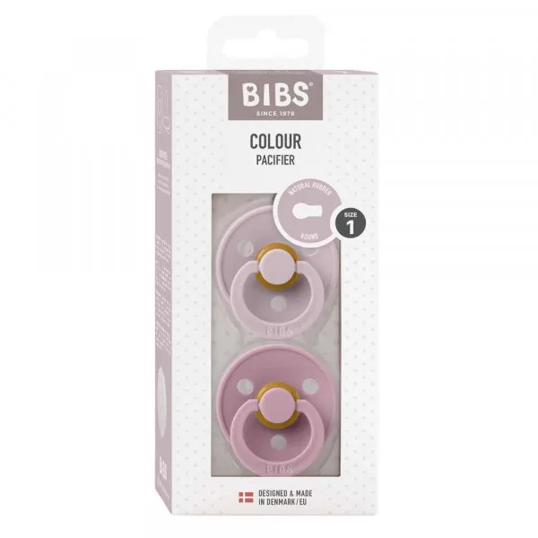 BIBS VARALICA KAUCUK DUSKY LILAC & HEATHER 0-6M