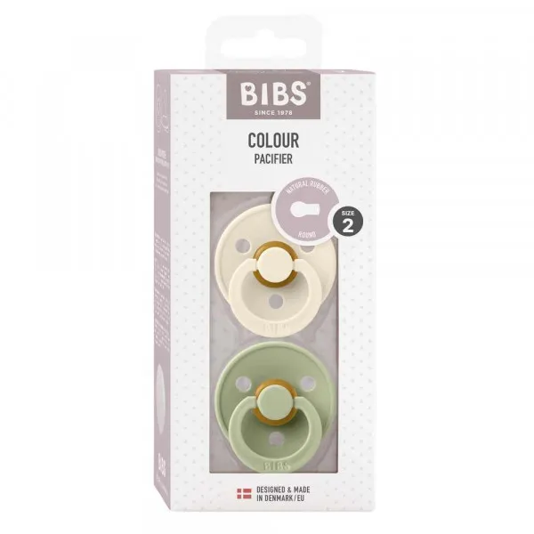 BIBS VARALICA KAUCUK SAGE & IVORY 6-18M