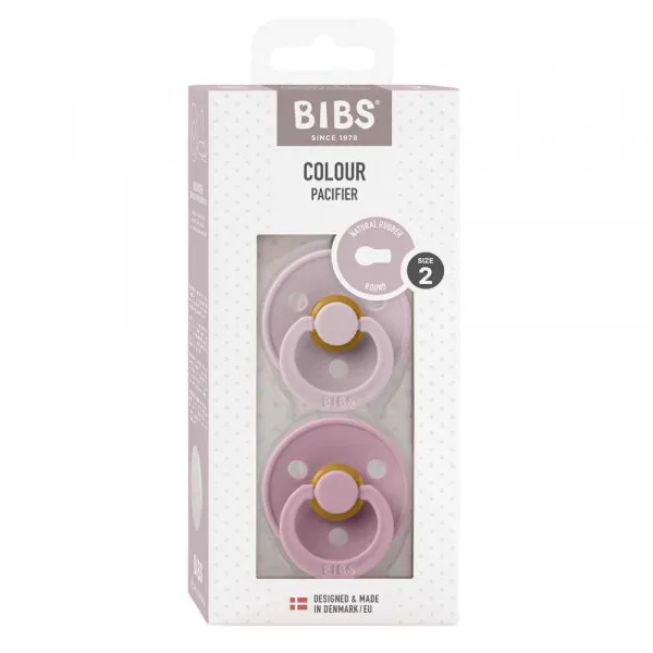 BIBS VARALICA KAUCUK DUSKY LILAC & HEATHER 6-18M