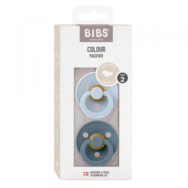 BIBS VARALICA KAUCUK ANATOMICAL BABY BLUE & PETROL 6-18M
