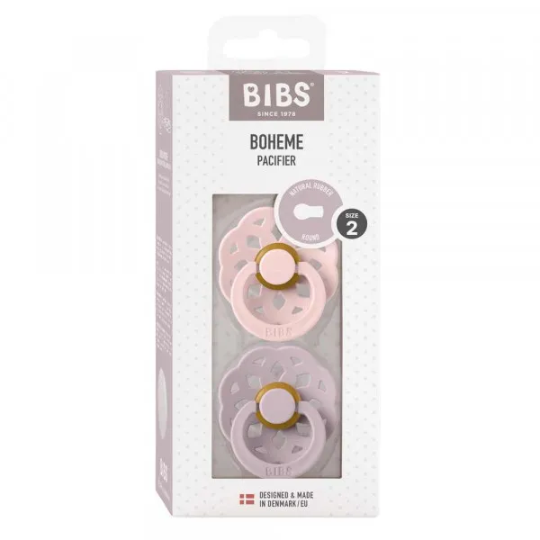 BIBS VARALICA KAUCUK BOHEME BLOSSOM & DUSKY LILAC 6-18M