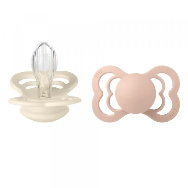 BIBS VARALICA SILIKON SUPREME BLUSH & IVORY 6-18M