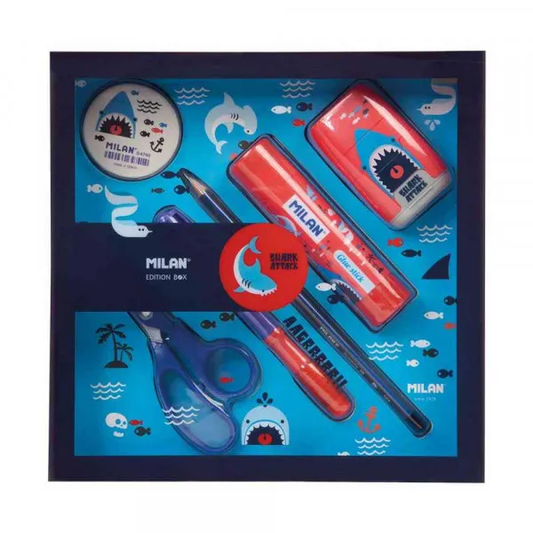 MILAN GIFT BOX SHARK ATTACK PLAVI