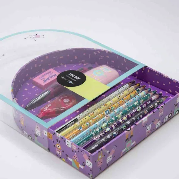 MILAN GIFT BOX HAPPY BOTS LILA